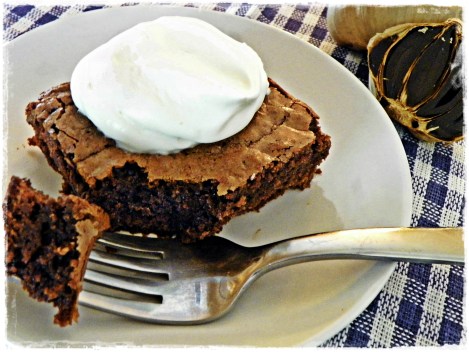 Black Garlic Brownie