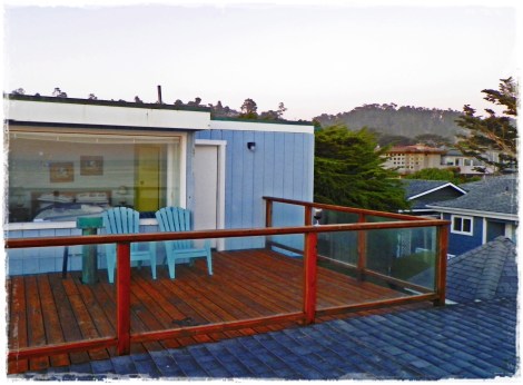 The master bedroom deck.