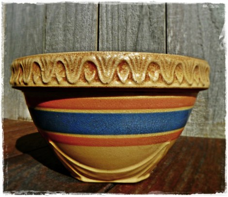 Yellow ware bowl