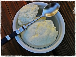 Lovely homemade fresh cheese.  Ready to flavor or eat as is!
