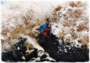 Oops.  Don't pose for pictures on the Pacific side. 